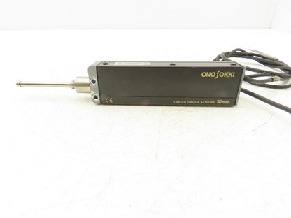 OnoSokki GS-1830A Linear Gauge Sensor Range .5" Measuring Force 6.1 ozf