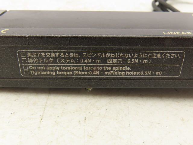 OnoSokki GS-1830A Linear Gauge Sensor Range .5" Measuring Force 6.1 ozf