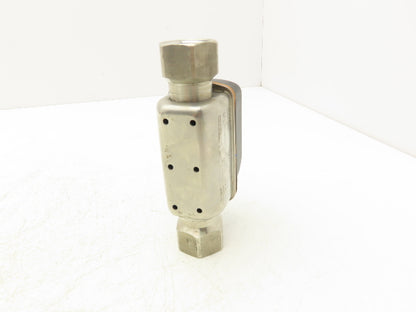 IFM SV7610 Vortex Flowmeter with Digital Display 1/2"FNPT 18-30VDC 1.3-26.4 GPM