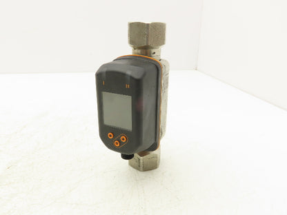 IFM SV7610 Vortex Flowmeter with Digital Display 1/2"FNPT 18-30VDC 1.3-26.4 GPM