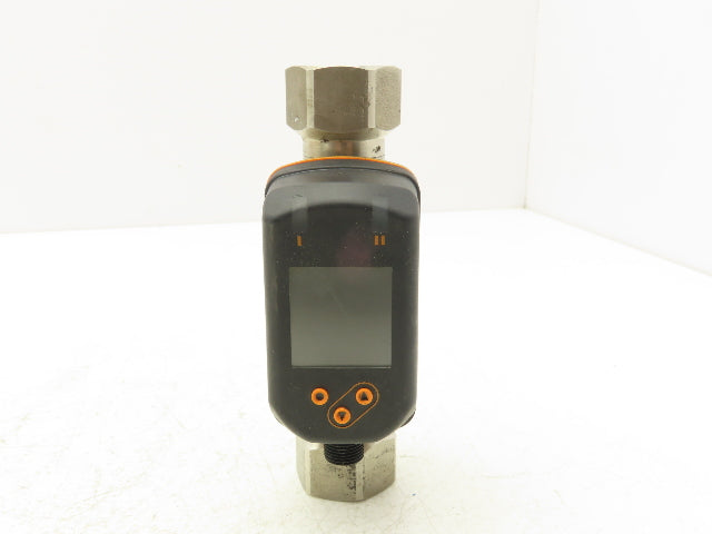 IFM SV7610 Vortex Flowmeter with Digital Display 1/2"FNPT 18-30VDC 1.3-26.4 GPM