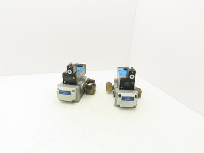 Festo MDH-5/2-D-3-FR-M12-C Pneumatic Solenoid Valve 5/2 Way W Manifold Lot of 2