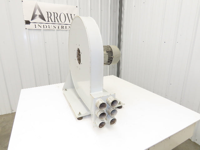 High Pressure Blower 16" Fan 2.5kw 3480 RPM 230/460V 3PH 2" Multi Port Outlets