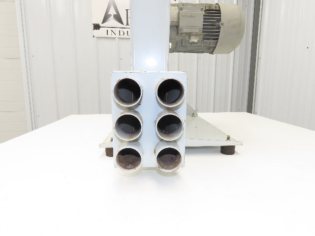 High Pressure Blower 16" Fan 2.5kw 3480 RPM 230/460V 3PH 2" Multi Port Outlets