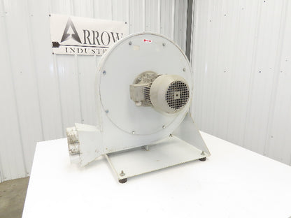 High Pressure Blower 16" Fan 2.5kw 3480 RPM 230/460V 3PH 2" Multi Port Outlets