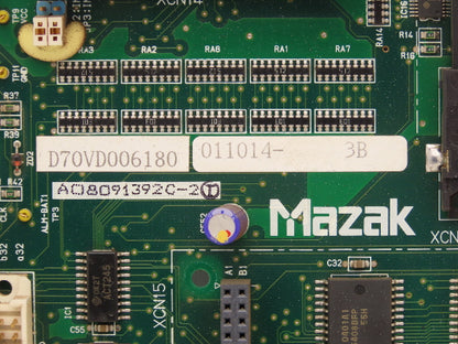 Mazak D70VD006180 011014-3B Printed Circuit Board Control Module PCB