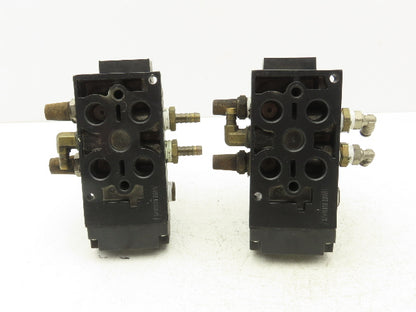 Festo Festo MDH-5/3E-D-2-M12-C Pneumatic Solenoid Valve 5/3 Sub-Base Lot of 2