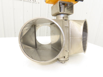 Stainless Diverter Valve 8" with Pneumatic Actuator ED0100.U2A00A.19K0