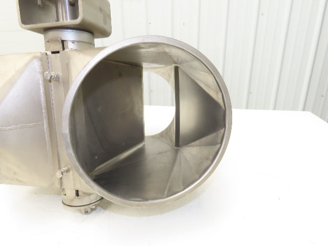 Stainless Diverter Valve 8" with Pneumatic Actuator ED0100.U2A00A.19K0