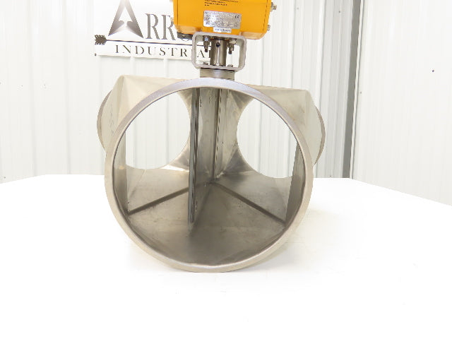 Stainless Diverter Valve 8" with Pneumatic Actuator ED0100.U2A00A.19K0