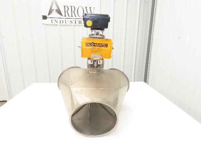 Stainless Diverter Valve 8" with Pneumatic Actuator ED0100.U2A00A.19K0