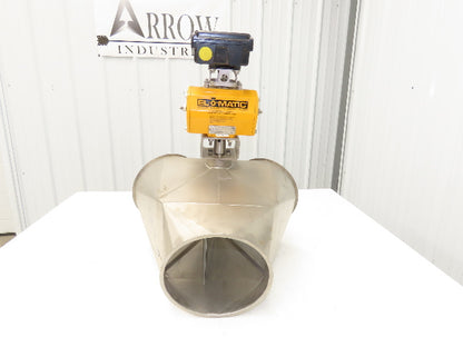 Stainless Diverter Valve 8" with Pneumatic Actuator ED0100.U2A00A.19K0