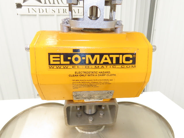 Stainless Diverter Valve 8" with Pneumatic Actuator ED0100.U2A00A.19K0