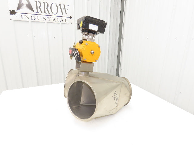 Stainless Diverter Valve 8" with Pneumatic Actuator ED0100.U2A00A.19K0