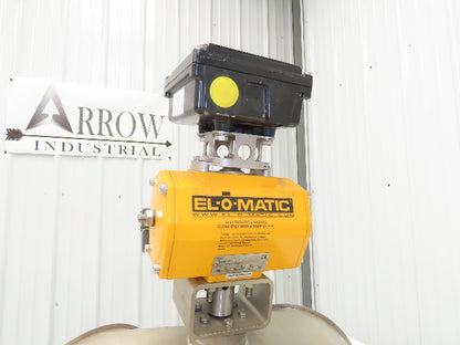 Stainless Diverter Valve 8" with Pneumatic Actuator ED0100.U2A00A.19K0