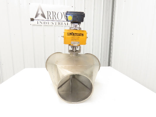 Stainless Diverter Valve 8" with Pneumatic Actuator ED0100.U2A00A.19K0