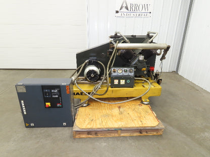 Kaeser N351G Reciprocating Air Compressor Booster Pump 362PSI 94CFM 15hp 2265h