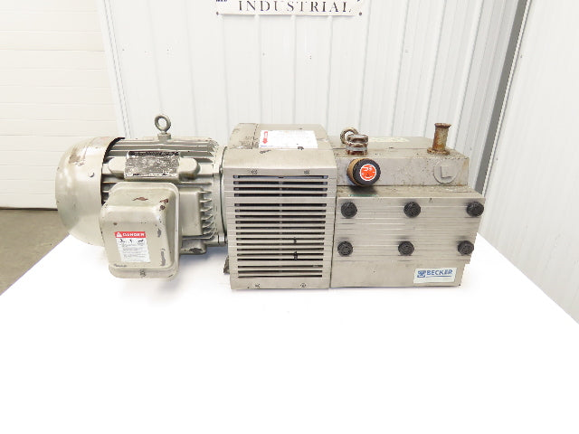 Becker KDT 3.140 Oil-less Vacuum Pump 8.5kw 90cfm 158m³/h 1500mbar 230/460V 3PH