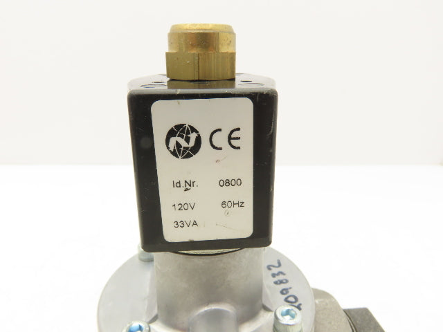 Herion 8026772 Solenoid Valve 1" NPTF 1/4" NPTF Pilot Coil 120 VAC 60Hz 33VA