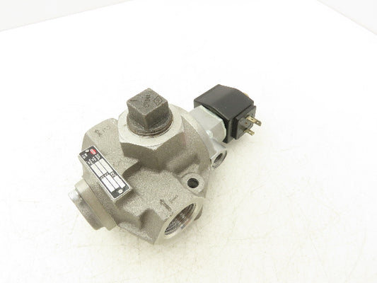 Herion 8026772 Solenoid Valve 1" NPTF 1/4" NPTF Pilot Coil 120 VAC 60Hz 33VA