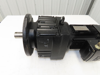Sew Eurodrive RF77 DRS80M4BE2/IS/TF Brake Gear Motor 1.1kw 12rpm 277/480V 145.67