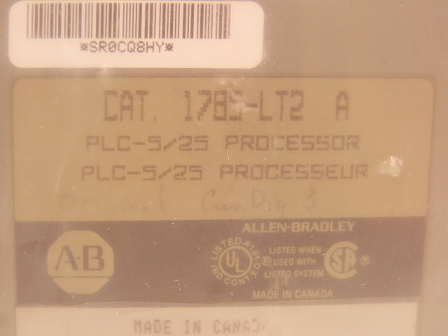 Allen Bradley 1785-LT2 PLC-5/25 Processor Module Ser A PN96844579