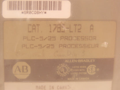 Allen Bradley 1785-LT2 PLC-5/25 Processor Module Ser A PN96844579