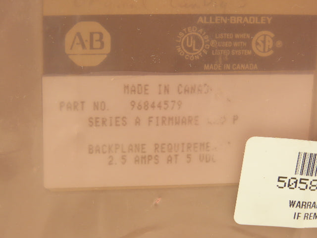 Allen Bradley 1785-LT2 PLC-5/25 Processor Module Ser A PN96844579