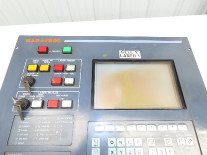 Mazak D72VD009600 HMI Mazatrol CNC Laser Control Panel Push Button With Display
