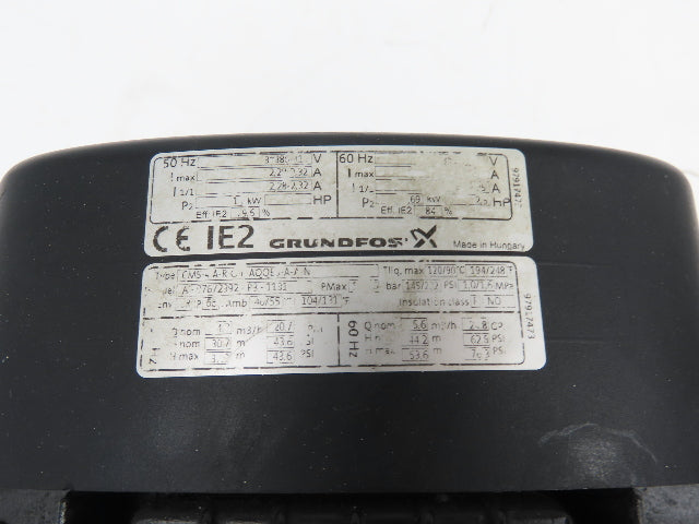 Grundfos CM5-4 A-R-G-E-AQQE J-A-A-N Stainless Centrifugal Pump 24.8gpm 480V 3PH