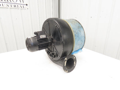 Elektror RD4 Backward Curve Blower 15"Fan 500 CFM .55kw 230/460V 3PH 4" Outlet