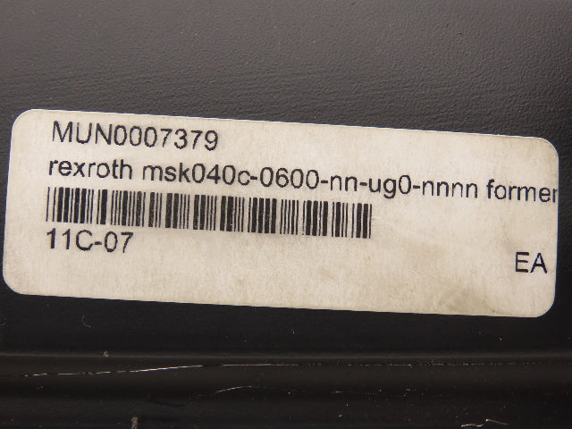 Rexroth MSK040C-0600-NN-S1-UG0-NNNN IndraDyn S Synchronous Servo Motor 600V 3PH