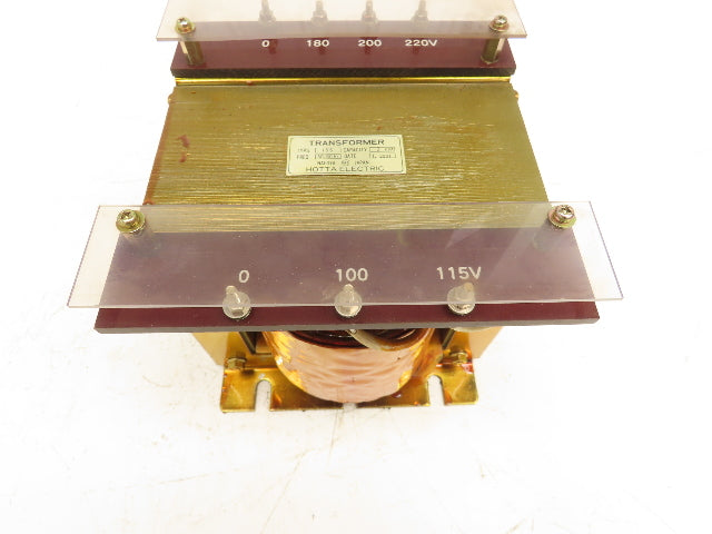 Hotta 156 Electric Power Control Transformer 2kva Primary 220V Secondary 115V
