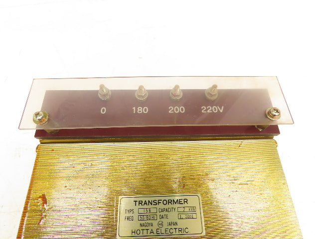 Hotta 156 Electric Power Control Transformer 2kva Primary 220V Secondary 115V