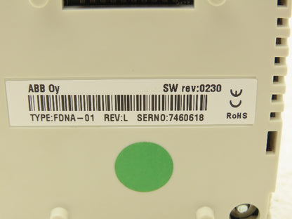 ABB FDNA-01 Devicenet Plug-In Adapter Module Rev L For AC Drive