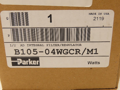 Parker B105-04WGCR/M1 Pneumatic Air Pressure Filter Regulator 1/2" NPT 175 PSI