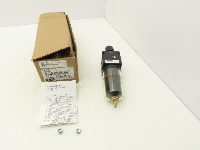 Parker B105-04WGCR/M1 Pneumatic Air Pressure Filter Regulator 1/2" NPT 175 PSI