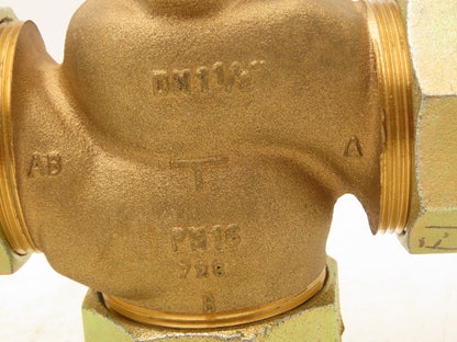 Hora TS130C 3 Way Mixing/Pass-Through Valve 1-1/2" NPT 316RGA MMD Kvs25 Brass