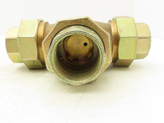 Hora TS130C 3 Way Mixing/Pass-Through Valve 1-1/2" NPT 316RGA MMD Kvs25 Brass