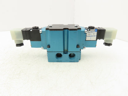 MAC 6542B-241-PM-610JC Pneumatic Valve 3 Pos 4-Way Open Center 1/2" NPT Base