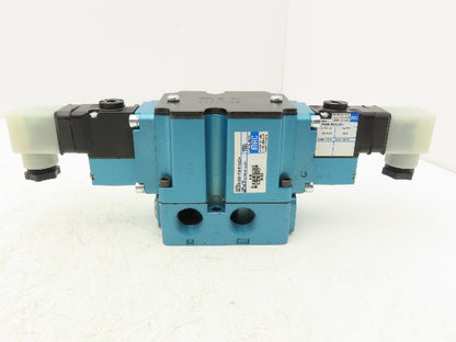 MAC 6542B-241-PM-610JC Pneumatic Valve 3 Pos 4-Way Open Center 1/2" NPT Base