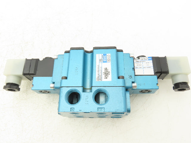 MAC 6542B-241-PM-610JC Pneumatic Valve 3 Pos 4-Way Open Center 1/2" NPT Base