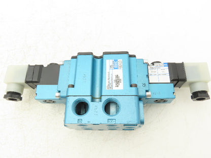 MAC 6542B-241-PM-610JC Pneumatic Valve 3 Pos 4-Way Open Center 1/2" NPT Base