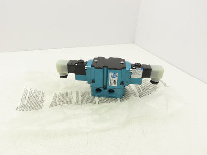 MAC 6542B-241-PM-610JC Pneumatic Valve 3 Pos 4-Way Open Center 1/2" NPT Base