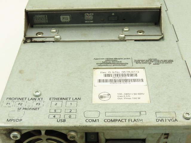 Siemens 6AV78320BA101CC0 Simatic Panel PC 577B 15T Mainboard CV4 Windows XP Pro