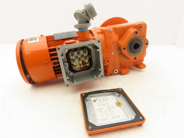 Nord SK63L/4 CUS Gearmotor 128.7 Ratio 13rpm 230/460V 3PH 3/4"Hollow Shaft