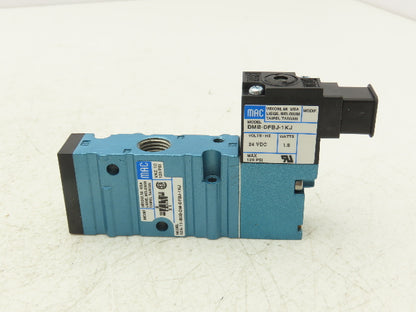 Mac 52A-11-BOB-DM-DFBJ-1KJ Pneumatic Solenoid Valve 3/2-Way 120psi 1/4"NPT 24VDC
