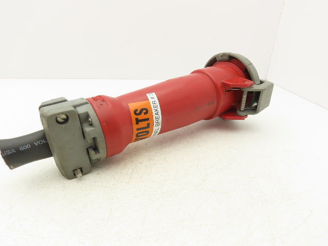 Hubbell 4100C7W Female Connector Body IEC PIN & Sleeve100-A 3Ph 480 VAC 3 Pole