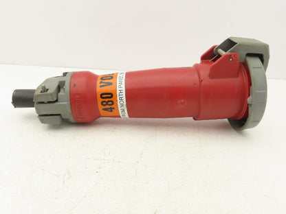 Hubbell 4100C7W Female Connector Body IEC PIN & Sleeve100-A 3Ph 480 VAC 3 Pole