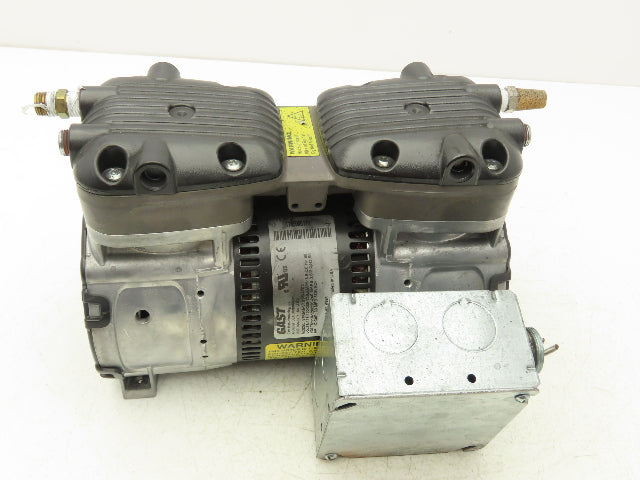 Gast 87R545-V101-N470X Twin Cylinder Oil-less Vacuum Pump 1PH 120/240V